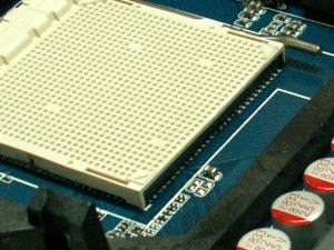 マザーボートのCPU取り付け口